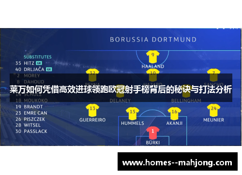 莱万如何凭借高效进球领跑欧冠射手榜背后的秘诀与打法分析